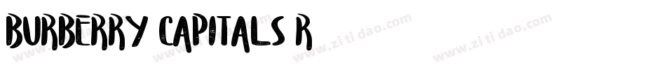 Burberry Capitals R字体转换
